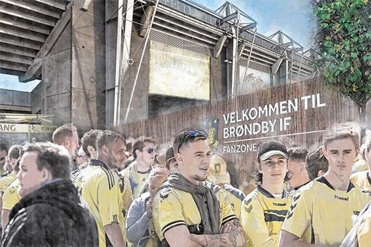 Den nye fanzone vil kunne huse op mod 1.000 fans. Foto: Brøndby IF 