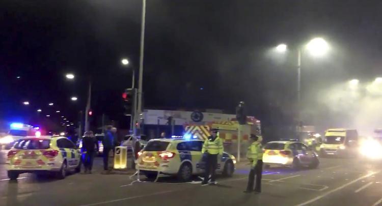 
    Mindst fire personer er kommet til skade ved eksplosionen i Leicester søndag aften. /AP