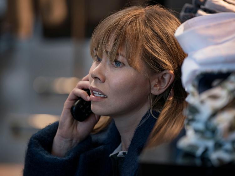 Birgitte Hjort Sørensen spiller Victoria Rahbek i 'Greyzone'. Foto: Agnete Schlichtkrull, TV 2.  