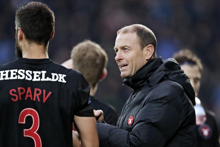 Jess Thorup, der som spiller blev dansk mester med OB, har nu et bedre pointgennemsnit i FCM end mestertræner i 2015, Glen Riddersholm
   Jens Dresling/Ritzau Scanpix