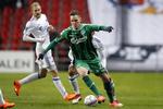 OB med Anders K. Jacobsen i front er favoritter mod Lyngby - i hvert fald i følge deltagerne i tipskonkurrencen.  Jens Dresling/Ritzau Scanpix