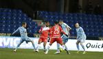 Helsingørs Adnan Mohammad (25) under Alka Superliga-kampen imellem Randers FC og FC Helsingør på Bionutria Park Randers. Mikkel Berg Pedersen/Ritzau Scanpix