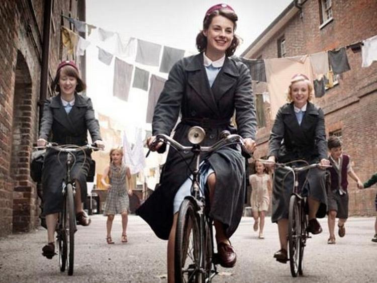 Billede fra tv-serien 'Call the Midwife' (på dansk: 'Jordemoderen'), som er skrevet udelukkende af kvinder. Men det er en undtagelse, siger 76 kvinder i et åbent brev. Foto fra serien 