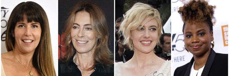 To af disse kvinder har prøvet at være nomineret til en Oscar. Nemlig Kathryn Bigelow (vinder i 2010, nr. 2 fra venstre) og Greta Gerwig (nomineret i år, nr. 3 fra venstre). Yderst til venstre ses Patty Jenkins (instruktør af 'Wonder Woman') og helt til højre Dee Rees (instruktør af 'Mudbound'). De to sidstnævnte har især Barbra Streisand fremhævet som instruktører, man med rette kunne have nomineret til Golden Globe eller Oscar i år.  /AP