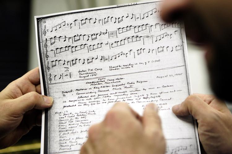 Det er langt fra alle de musikstykker der er komponeret i de tyske koncentrationslejre, der er skrevet ned som rigtige noder. Plinio Lepri/AP
