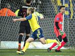 Matchvinder Kasper Fisker.  Henning Bagger/Ritzau Scanpix