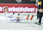 FCKs Viktor Fischer faldt på halen over en brændt chance i Hobro. Det gjorde redaktøren også, for han manglede det mål for at vinde ugens tipskonkurrence. Henning Bagger/Ritzau Scanpix
