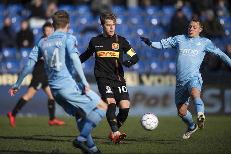 Målet til 2-0 var FCN-anfører Mathias Jensens ottende i denne sæson. Bo Amstrup/Ritzau Scanpix