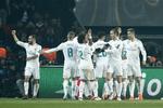 Målene blev scoret af Cristiano Ronaldo og Casimiro, da Real Madrid holdt kursen mod den tredje Champions League-titel i træk. Francois Mori/AP