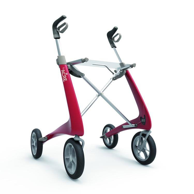 Hjælpemidler er ofte så usexede og klodsede, at brugerne føler sig hæmmede og isolerer sig. Ved at give sin rollator et mere sporty udtryk og bygge den af kulfiber har By Acre skabt et transportmiddel, der matcher manges ønske om en aktiv livsstil. Rollatoren fik sidste år en Danish Design Award, den tyske IF Award og hæder for at være et af de mest innovative produkter på markedet. By Acres