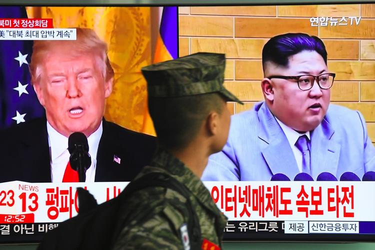 Trump og Kim-Jong-un skal mødes inden udgangen af maj. Jung Yeon-je/Ritzau Scanpix