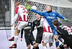 Efter 17 minutter stod det 2-0, da Kasper Pedersen fik hovedet på et hjørnespark. Henning Bagger/Ritzau Scanpix
