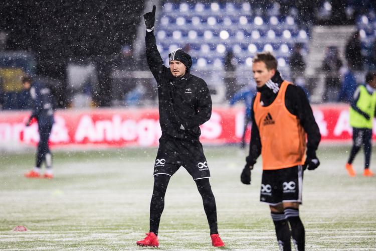 Nicklas Bendtner og Rosenborg fik en kold start på sæsonen.   Braastad, Audun/Ritzau Scanpix