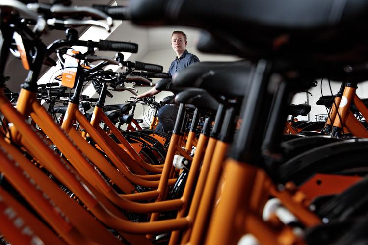 
Donkey Republic holder til på Islands Brygge - men breder sine cykelarme til et halvt hundrede europæiske by.  Jacob Ehrbahn
