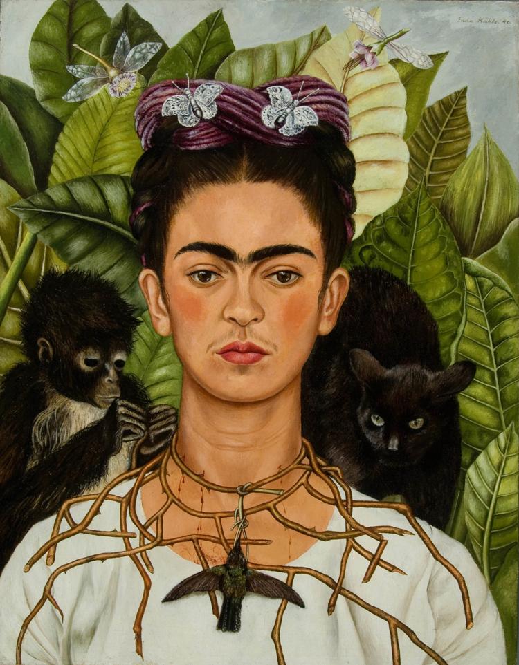 En Barbie-dukke modelleret over den afdøde, mexicanske kunstner Frida Kahlo har vakt utilfredshed blandt Kahlos slægtninge. Her ses et af malerens mange selvportrætter fra 1940 (arkiv).   
    
   /AP