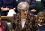 Theresa May har nu fortalt det britiske parlament, at regeringen vurderer, at Rusland sandsynligvis står bag modforsøg på eksspion. /AP