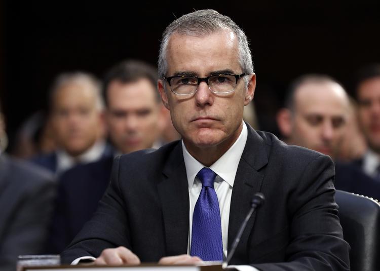 McCabes fyring kommer, to dage før han som 50-årig ville kun trække sig tilbage med fuld pension fra FBI. Arkivfoto.  Alex Brandon/AP