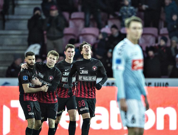 Gjorde Sønderjyske tilstrækkelig modstand, da FC Midtjylland i 89. minut scorede til 2-1? Det skal Fodboldens Disciplinærinstans kigge nærmere på. Henning Bagger/Ritzau Scanpix