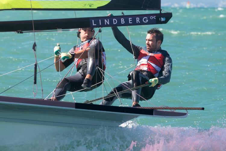 I sidste uge trænede Jakob Precht Jensen (tv.) og Jonas Warrer på Mallorca, hvor de også debuterer i stævnesammenhæng i påsken. Flemming Ø. Pedersen/Dansk Sejlunion