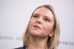 Norske Sylvi Listhaug trak sig i dag som justitsminister for at afværge en regeringskrise.   Hakon Mosvold Larsen/AP