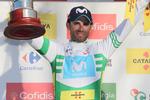 Alejandro Valverde i den førertrøje, som han er favorit til at beholde også efter dagens amputerede kongeetape i Volta a Catalunya. Foto: GomezSport. 