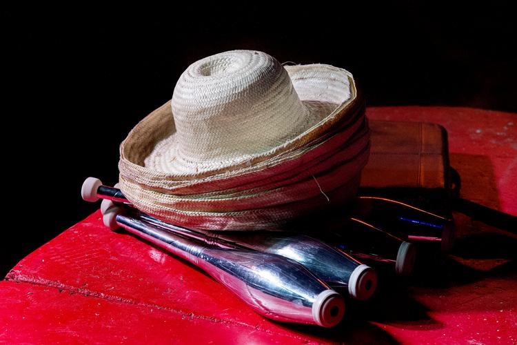 Udstyr til jonglør. 