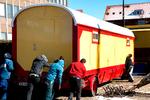 De sidste cirkus vogne rulles på plads på Bellahøj. 