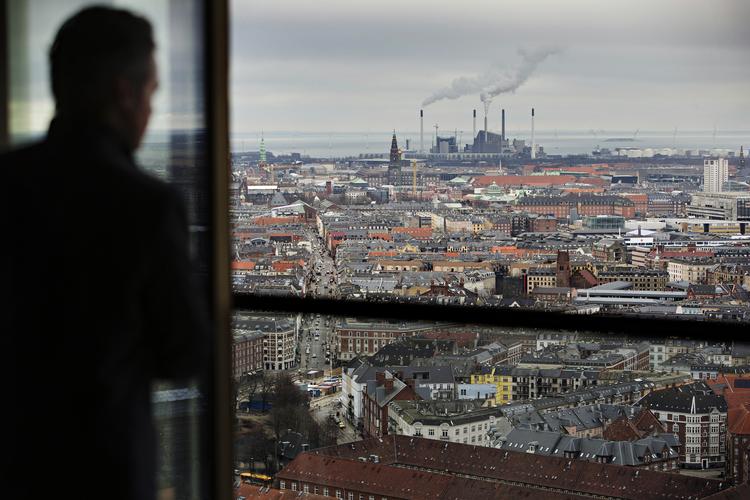 Udsigt fra Carlsberg Byenk, som har fået tilladelse til at opføre ni højhuse. 
   Martin Lehmann/Ritzau Scanpix