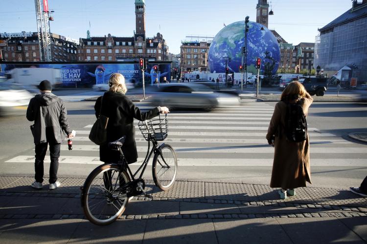 Cykelfolket vil ikke opleve den helt store modvind på cykelstierne, men til gengæld bliver weekenden vejrmæssigt grå med enkelte lyspunkter. 
     Jens Dresling/POLFOTO