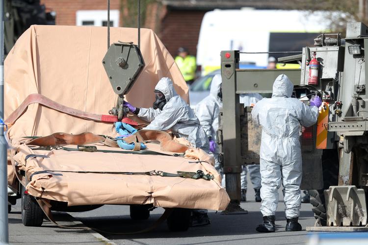 Giftangrebet ramte 4. marts en tidligere russisk dobbeltagent og hans datter i Salisbury, 145 kilometer fra London. Andrew Matthews/AP