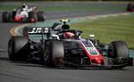 Kevin Magnussen måtte udgå i Australien med et løst baghjul. Rick Rycroft/AP