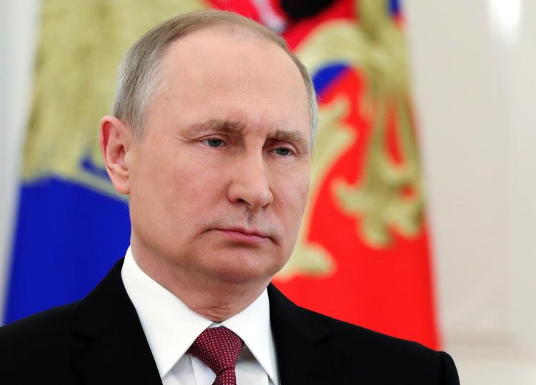 Den russiske præsident, Vladimir Putin, fik omkring 10 millioner falske stemmer, da han blev genvalgt for en uge siden. Mikhail Klimentyev/AP