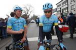 Skuffelse var den fremherskende følelse hos Michael Valgren (t.v.) og Magnus Cort efter hårdt slid uden den ønskede belønning i Gent-Wevelgem. Foto: Bettiniphoto. 