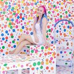 Den prikkede installation fra en indonesisk selfie-park minder uhyggeligt meget om et værk af den japanske kunstner Yayoi Kusama, der er verdenskendt for sine prikkede værker. @rabbittown.id/instagram