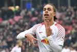 Yussuf Poulsen fik 20 minutter på banen og udnyttede dem til at score. Peter Steffen/Ritzau Scanpix