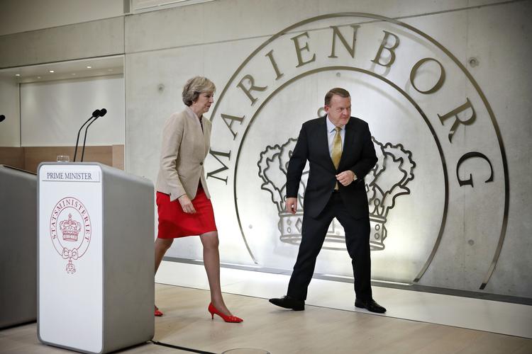 Arkivfoto. Den engelske premierminister Theresa May har tidligere besøgt statsminister Lars Løkke Rasmussen på Marienborg. 
   Jens Dresling/POLFOTO
