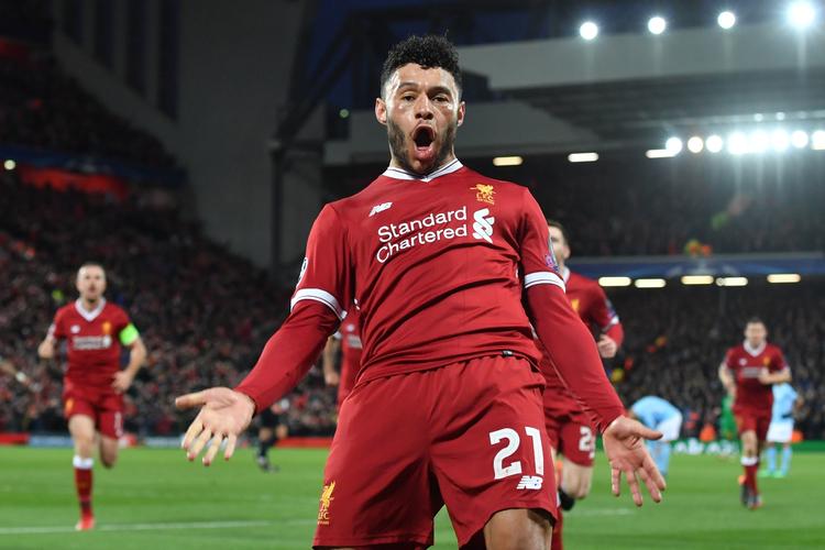 Liverpools andet mål blev scoret af Alex Oxlade-Chamberlain. Anthony Devlin/Ritzau Scanpix