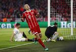Arjen Robben ærgrer sig efter en spildt mulighed.  Matthias Schrader/AP