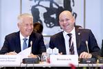 Justitsminister Søren Pape Poulsen og Danmark er vært for konference om reform af det europæiske menneskerettighedssystem. Her taler Pape med Europarådets generaldirektør Thorbjørn Jagland. Bax Lindhardt/Ritzau Scanpix