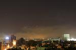 Natten til lørdag angreb USA, Storbritannien og Frankrig det syriske regime som svar på forrige weekends giftgasangreb i det oprørskontrollerede Douma.  Hassan Ammar/AP