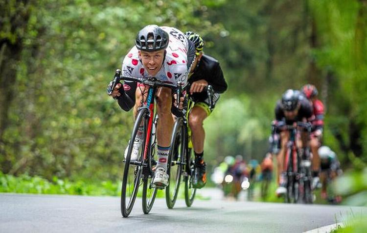 Dagens etapevinder på de franske landeveje Emil Vinjebo ses her under sidste års Tour of South Bohemia, hvor han sluttede på en samlet andenplads. 