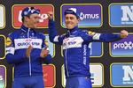 Trods et allerede særdeles krævende og succesrigt forår er Nike Terpstra (t.h.) og Philippe Gilbert klar til at tørne ud også i Amstel Gold Race.

   Geert Vanden Wijngaert/AP