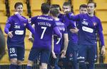 FCM-anfører Jacob Poulsen scorede et fremragende frisparksmål i Farum. 
   Tariq Mikkel Khan/Ritzau Scanpix
