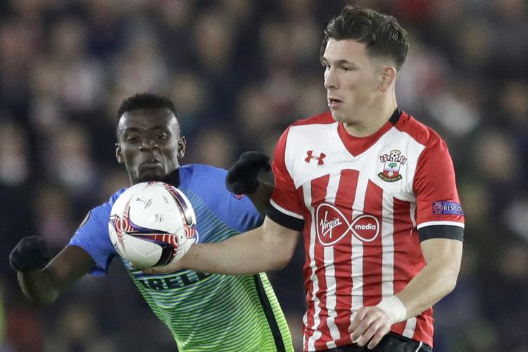 Pierre-Emile Højbjergs attitude falder ikke i landstræner Åge Hareides smag, og midtbanespilleren fra Southampton kommer ikke til VM i Rusland.
   Matt Dunham/AP