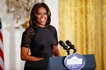 Michelle Obama var så populær i Det Hvide Hus, at hun flere gange er blevet opfordret til at stille op som præsidentkandidat. Hun har afvist opfordringerne.
 Andrew Harnik/AP