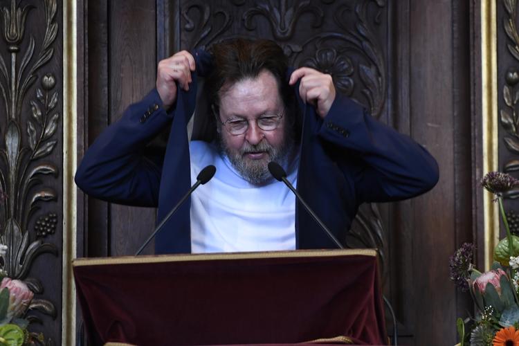 Lars von Trier er i dag blevet 1 million kroner og en flot hæder rigere.    Jens Nørgaard Larsen/Ritzau Scanpix