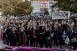 14 studenterforeninger, der repræsenterer mere end 150.000 studerende, bekender kulør i overenskomstforhandlinger. På billedet ses en folk studerende til demonstration mod nedskæringer på uddannelsesområdet i 2015.   Lau-nielsen Morten/POLFOTO