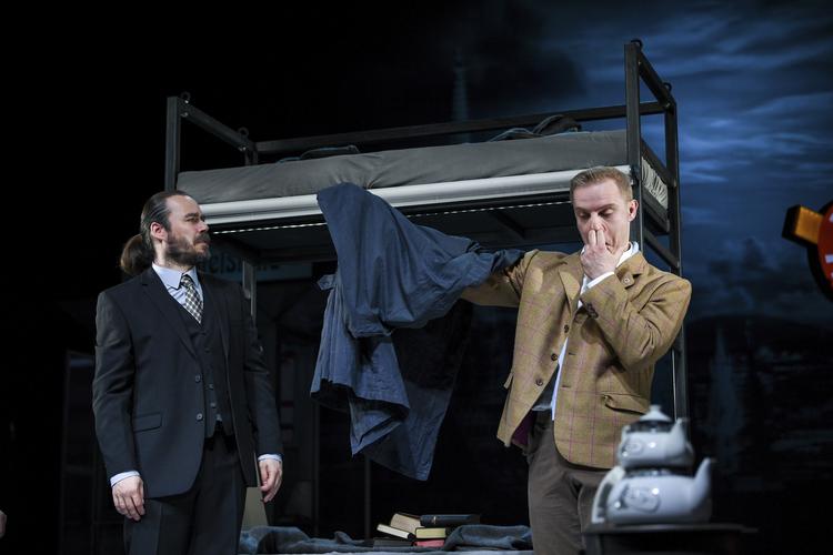 
Salget af billetter til Hitler-satiren 'Mein Kampf' på Theater Konstanz vækker international opsigt.
   Felix K'stle/AP