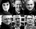 Øverst fra venstre: Sophie Løhde, Flemming Vinther, Michael Ziegler, Anders Bondo, Anders Kühnau og Grethe Christensen. Arkivfoto 