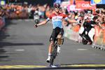 Ingen formåede at true luxembourgeren Bob Jungels i finalen på Liège-Bastogne-Liège.

   Yorick Jansens/Ritzau Scanpix